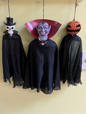 Vintage Hanging Halloween Monsters Decorations